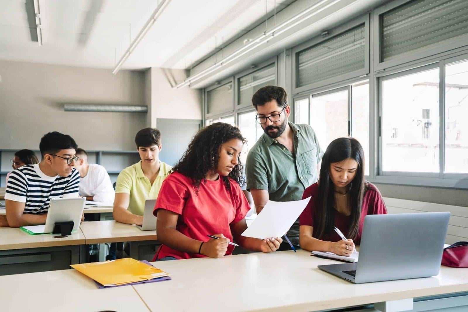 Students during lesson